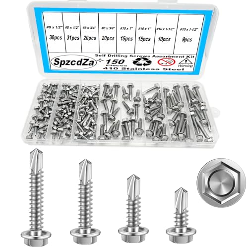 Tornillos Autorroscantes Acero Inoxidable Kit 150Pcs miniatura 1