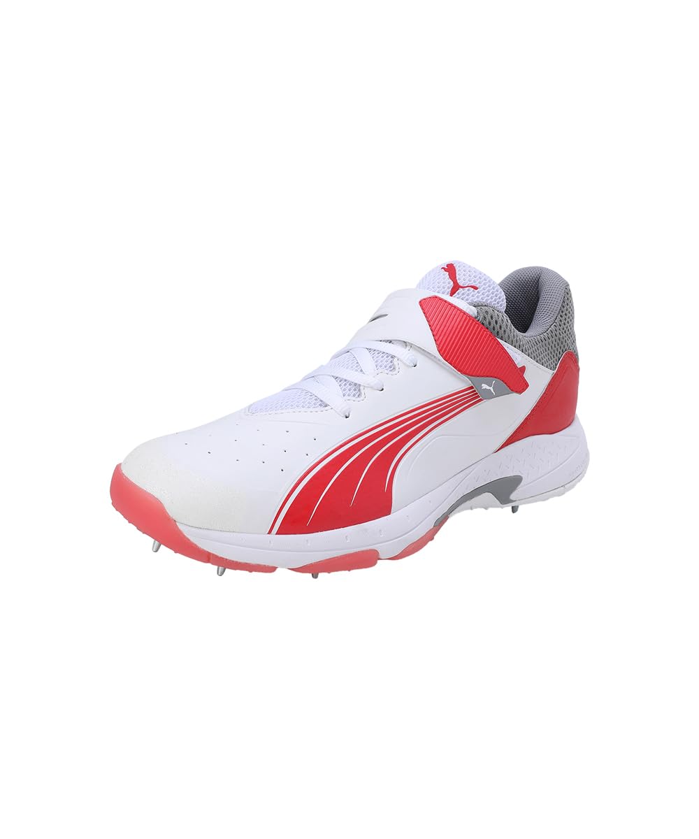 Puma Unisex-Adult Bowling 24.1 White-Red-Stormy Slate Cricket Shoe - 8 UK (10769701) (B0CRHSHCJS) Amazon Price History, Amazon Price Tracker