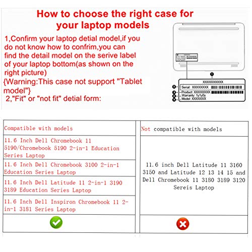 Alapmk Protective Case for Dell Chromebook 11 5190 3100 3110/Chromebook 5190 3100 3110 2-in-1 Education/Latitude 11 2-in-1 3190 3189 Education/Inspiron Chromebook 11 2-in-1 3181 11.6\" Laptop,Galaxy - Thumbnail 2