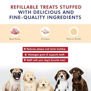 Chicken Stuffed Cow Hooves for Dogs, Tasty Dental Treats for Dog Chews Long Lasting Natural Dog Products, Individually Wrapped (Pack of 10) 54812 Chicken Stuffed Cow Hooves for Dogs Tasty Dental Treats for Dog Chews Long Lasting Natural Dog Products Individually Wrapped Pack of 10 54812
