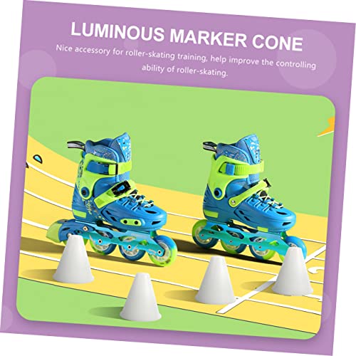 BESPORTBLE 1 Conjunto De Luminosos Brilho Bola De Futebol Cone De Treinamento De Plástico Patinação