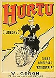 velo hurtu  ™ VéLO Cycles HURTU Rvbi-Poster HQ 45x60cm* d1 Affiche Vintage