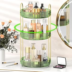360 graden roterende acryl make-up organizer