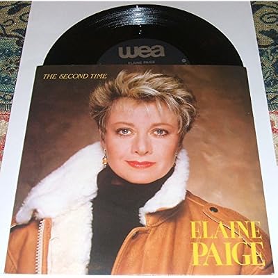 ELAINE PAIGE. THE SECOND TIME (THEME FROM BILITIS). 1985 UK 7" SINGLE IN GLOSSY CARD P/S. YZ 163.