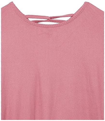 Image of Long Sleeve Ribbed Tie Front Top