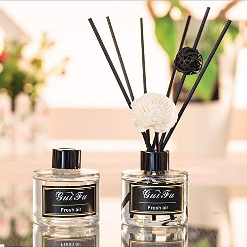 Miniatura 2 de 2 botellas difusoras de vidrio de 1.7 fl oz1.7 onzas, difusores de aroma, jarrón, accesorios de fragancia, uso para bricolaje, juego de difusor de