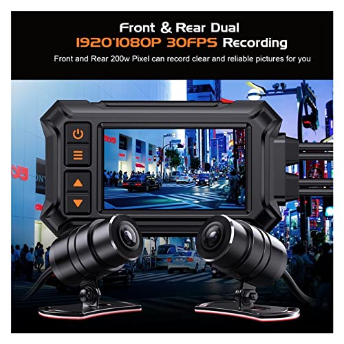 Dashcam para motocicleta con GPS integrado y doble lente impermeable para máxima seguridad vial 3
