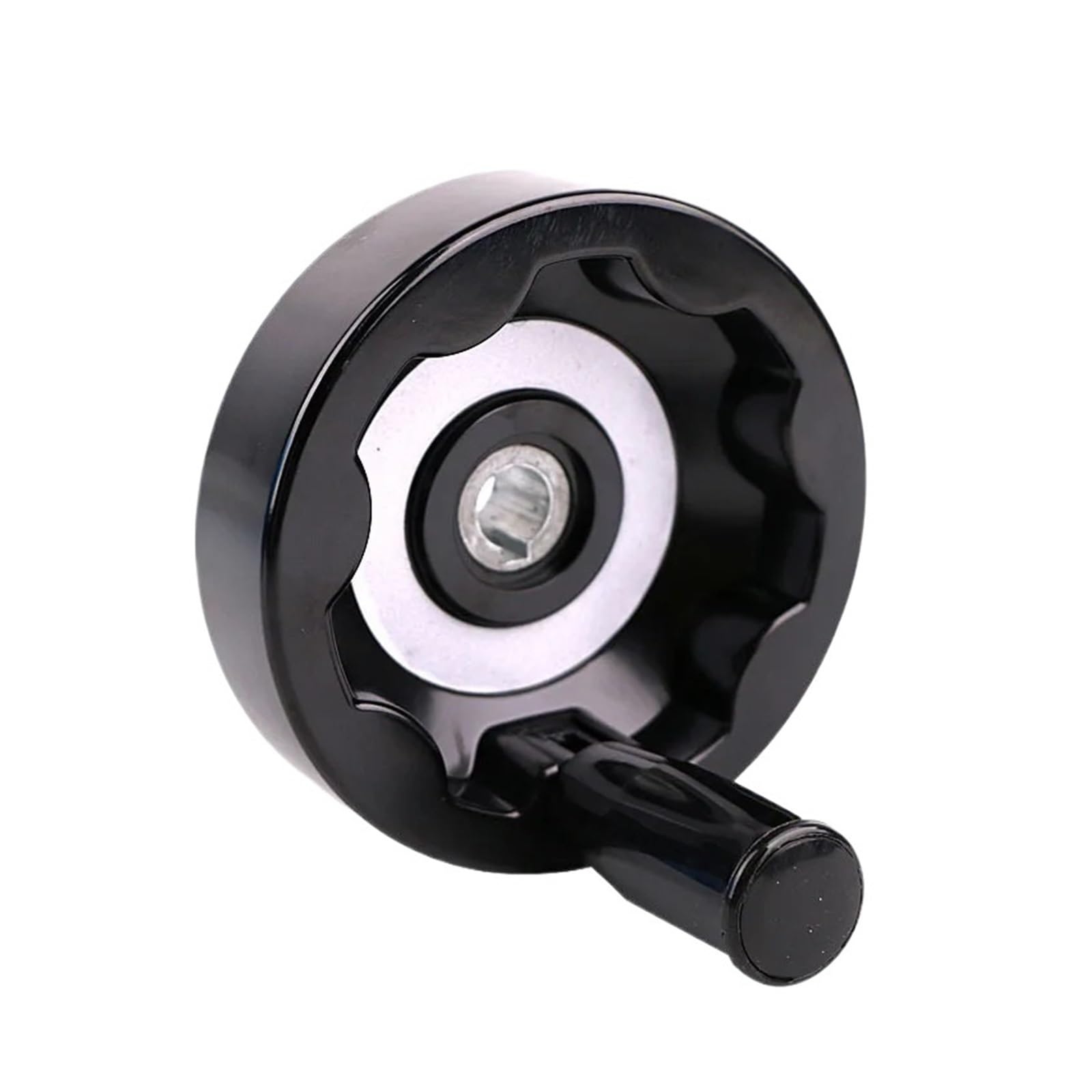 Wudcw 100X12mm Plastic Handwheel 10-20Cm Alloy Folding Lathe Milling Machine Inside Ripple Hand Wheel With Rotating Handle Machine Accessories(100X12mm)