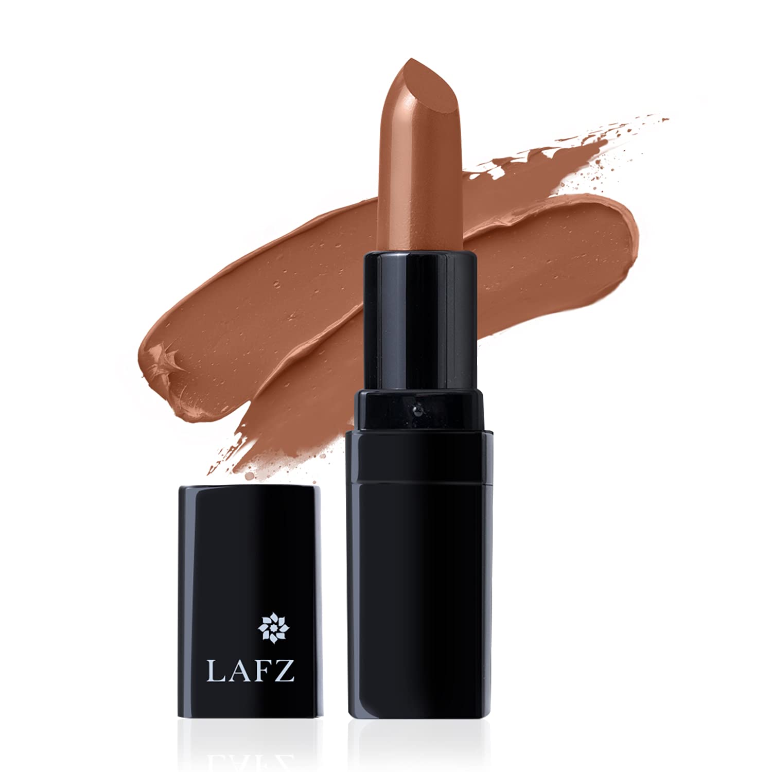 LAFZHalal Velvet Matte Lip Stick - Intense Color, Smooth Application, Up To 8 Hours Stay, 100% Vegetarian Enriched With Shea Butter And Vitamin E, Cream Coffee, 4.5gm