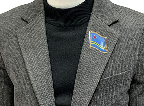 Image of vmcoatdu Country Flag Pin Badge International Travel Brooch Metal Alloy Souvenir Pin for Hat Clothes Backpack