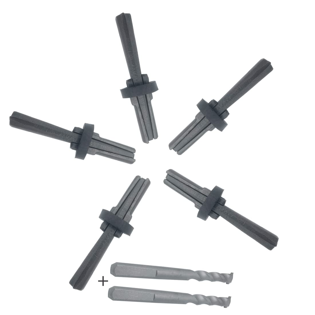 7 PCS Heavy Duty Wedge and Feather Shims, 5/8 Inch Plug Shim and Wedge Concrete Rock Stone Splitter Hand Tools