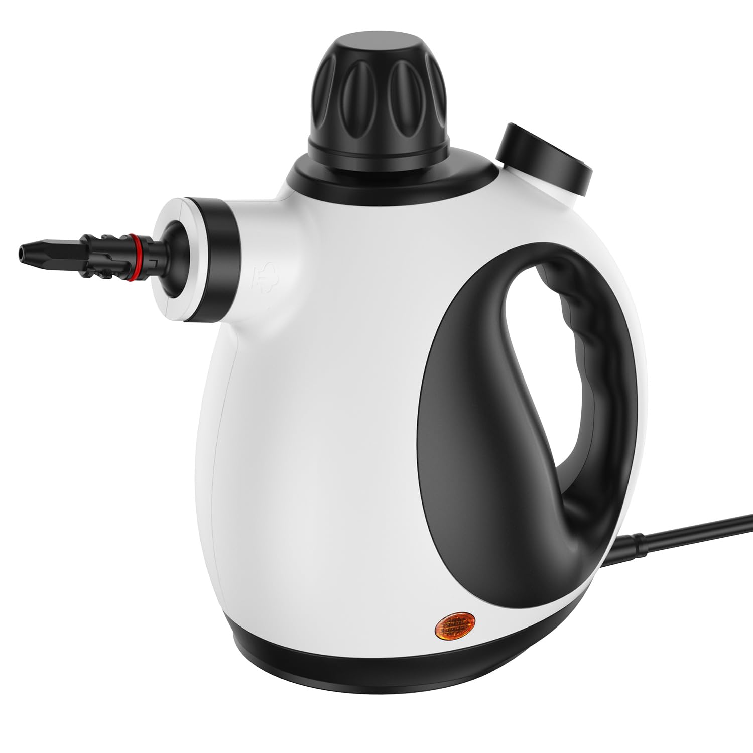 Handheld Steam Cleaner, Pressurized Steam Cleaner with 9pcs Accessories & Safety Lock (350ml White)