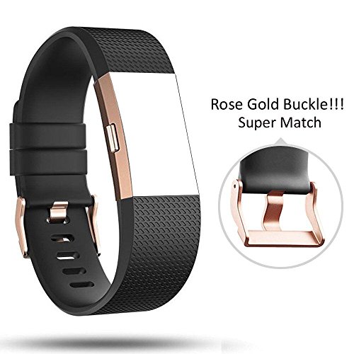 DB for Fitbit Charge 2 Bands, for Fitbit Charge 2 Rose Gold Buckle,Classic Sports Replacement Bands for Fitbit Charge 2