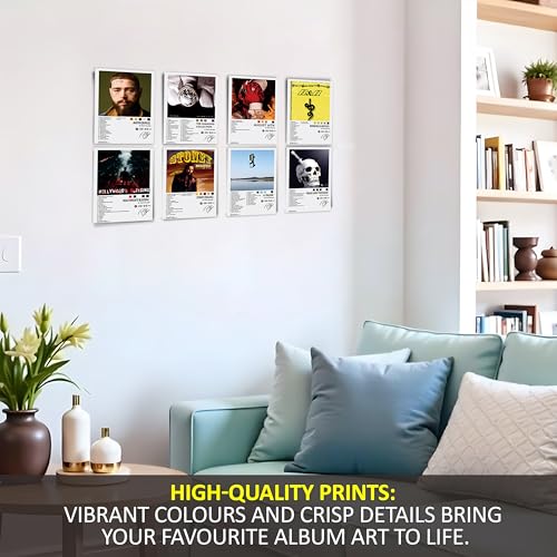 Image of Wonder Hub Wall Posters 8x12 inch (A4 Size) Included Self Adhesive on Back Wall Decor Posters Wall Art For Bedroom, Living room, Office, Dining Room (Post Malonee)