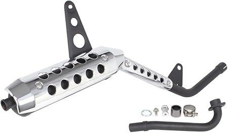 Amazon スペシャルパーツ武川 スポーツマフラー アップタイプ 政府認証 スーパーカブ110 Ja44 プロ Ja42 クロスカブ110 Ja45 04 02 02 フルエキゾースト 車 バイク