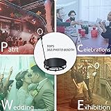 TOPS 360 Photo Booth Machine - 80cm Slow Motion Video Booth Platform Selfie Platform Spin 360 Degree Photo Booth, with Ring Light & Adjustable Camera Stand - Image 6
