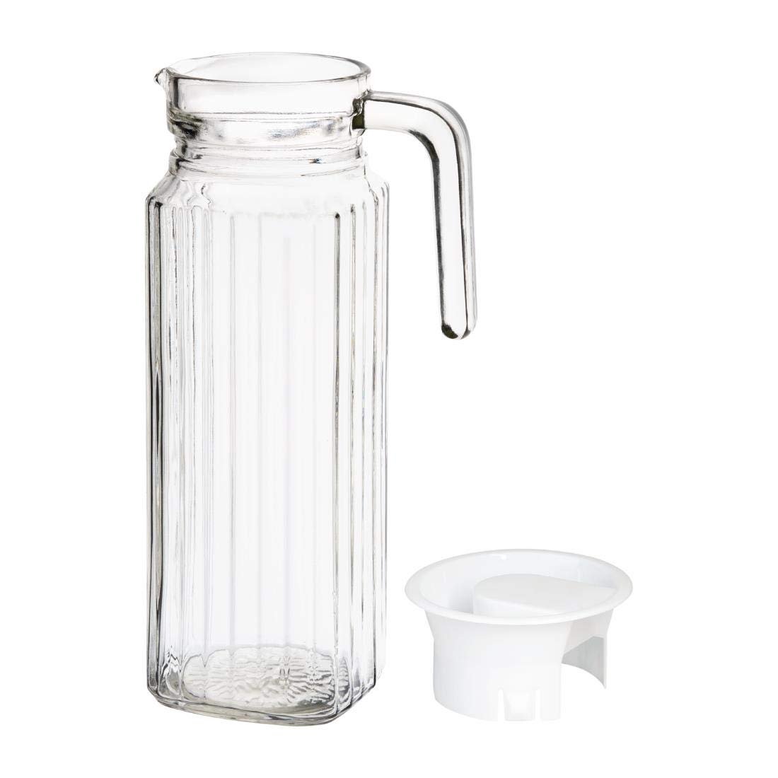 Jarra de cristal Olympia acanalada, 1 l, 6 unidades