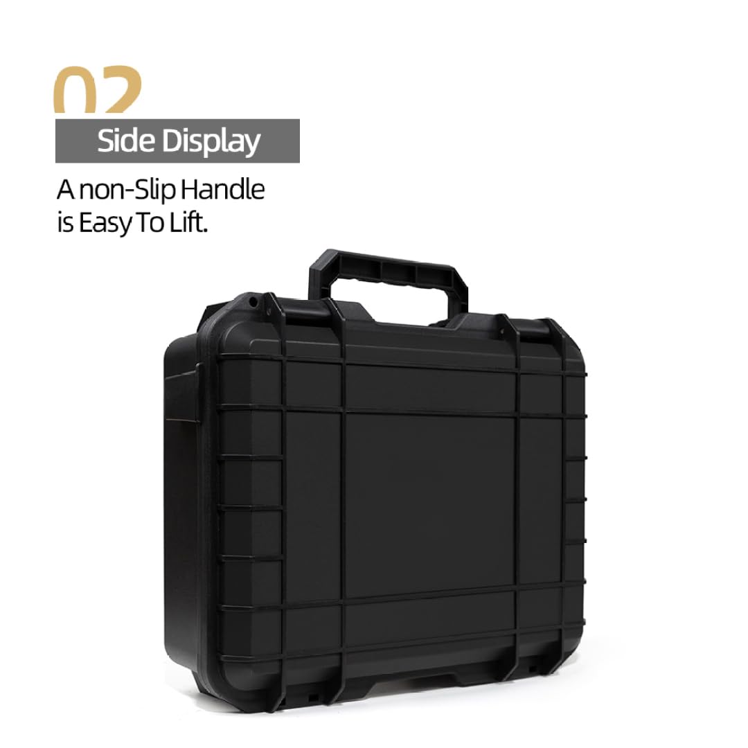 Scatola di immagazzinaggio rigida per DJI Lito X1/Lito1 - Custodia da trasporto impermeabile e antiurto Custodia da viaggio portatile Può contenere controller RC 2/RC-N3, batterie e accessori (Nero)