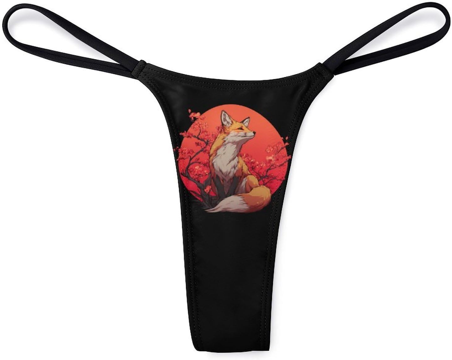 Foxes Japanese Thongs for Women Underwear G-String Panties | Breathable,Low Rise Panties,T-back,Sexy,Briefs,No Show Thongs