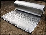 YOEBI Dämmmatte Selbstklebend Heizkörper Isolierung Dämmung Mit Wärme - Reflexions - Folie Alu Dämmplatte,1 * 30m