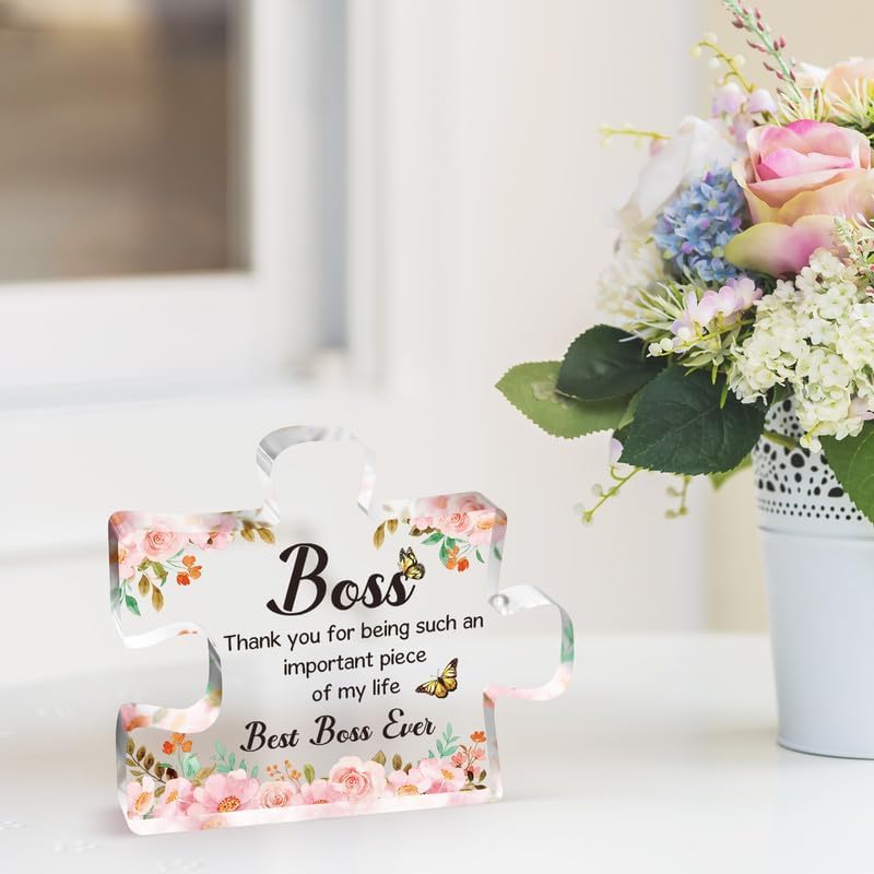 Image of Heart shaped plaque gift (Boss)