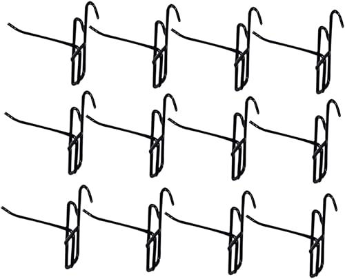Miniatura 5 de ULTECHNOVO Gancho resistente, 40 ganchos negros para colgar, ganchos de utilería, ganchos de alta resistencia para ganchos de hierro de