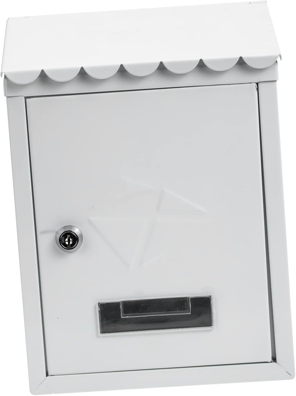 Wall-Mounted Mailbox Lock Retro Outdoor Letter Box Rainproof Iron Construction for Home Garden Use Secure Wall-Mount Design for Newspapers and Letters