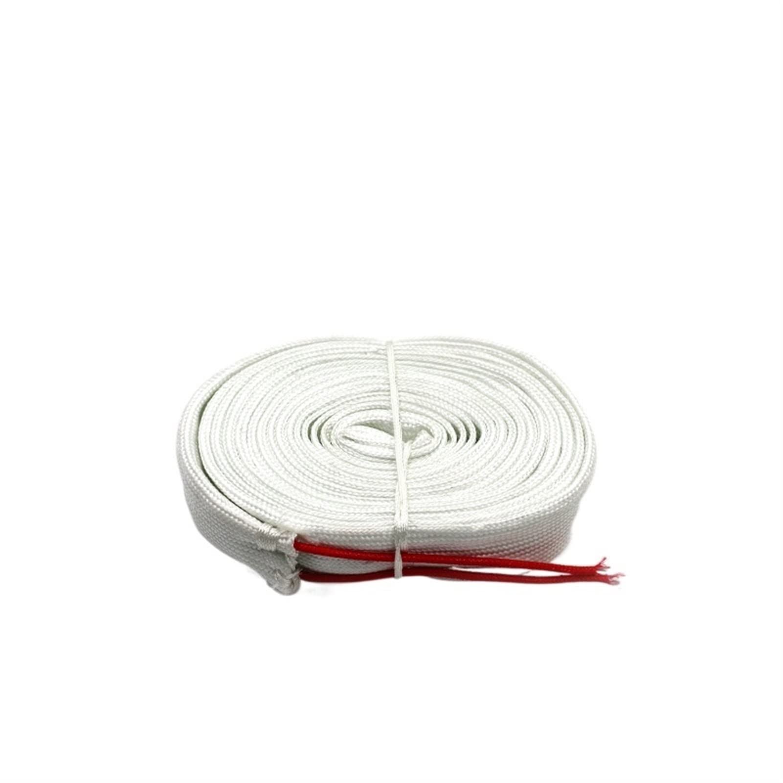 Cable de protección Tubería Agua/Cable Calefactor Techo, 220 V 30 mm Calentador eléctrico regulador Fibra Vidrio, Blanco Anticongelante Protección contra heladas térmico Tierra(5meter)