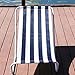 HERCHR Outdoor Beach Lounger, Portable Foldable Lunch Lounger Lightweight Reclining Lounger Striped Beach Lounger for Outdoor Patio Beach Camping Pool