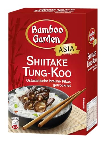 Bamboo Garden - Shiitake Tung-Koo | Getrocknete ostasiatische braune Pilze | Ideal für Fleisch und Geflügel | 25 g