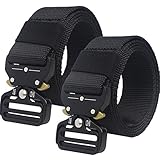 【Regulierbar Größe】:Einfach austauschbare Schnallen und freie Längeneinstellung. 125 cm, Breite: 3,8 cm, geeignet für die Taille bis zu 41 Zoll. Schnallengröße: 1.97 x 2.1 Zoll : 5x5.3cm.