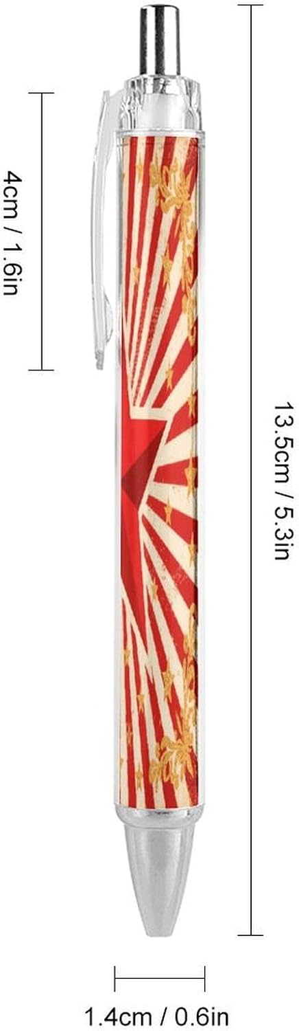 Vintage Circus Retractable Ballpoint Pen, 0.5mm Fine Point 1 PCS image 2