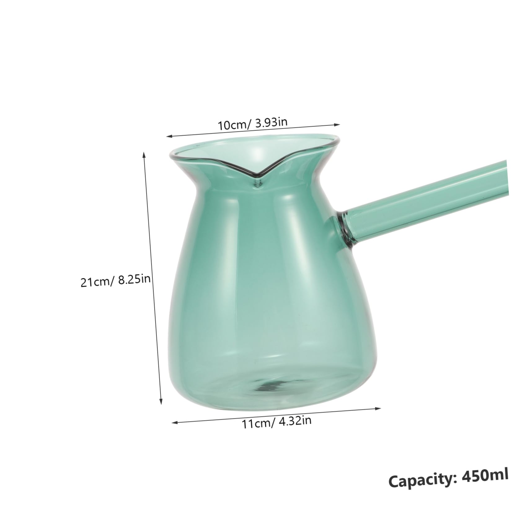 Garneck Glass Coffee Pot Know Mug Water Pitcher Kettle Coffee Hutch Milk Pitcher Milk Jug Coffee Mugs Tea Cup Teacups Coffee Glasses Tea Pots Coffee Makers Milk Jar Water Jug Olive Green