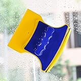 【Grosor de vidrio aplicable】 Limpiador de vidrio magnético, fácil de limpiar y usar, adecuado para ventanas simplemente glaseadas con un grosor de 3-8 mm.