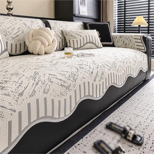 Protector de muebles minimalista gris 70x150cm con estera de sofá antideslizante 2