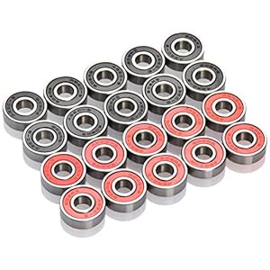 TIMESETL 20er Skateboard Kugellager 608RS ABEC-9