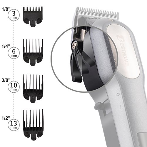 Audoc Professional Cordless Hair Clippers for Men Rechargeable LED Display Beard Trimmer Low Nosie Home Barber Hair Cutting Kit Set for Men/Kids