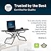 VariDesk Laptop 30 - Portable Standing Desk Converter for Small Spaces - Sit to Stand Desk with 9 Height Adjustable Settings and Dual Handles for Home or Office Workstation - Fully Assembled, Black