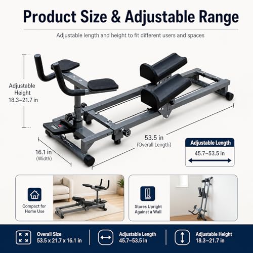 Image of Spine Twist and Stretch Trainer, Multifunctional Twist Machine with an LED Counter, Home Crawling Machine for Core, Abdominal, Waist and full body workout
