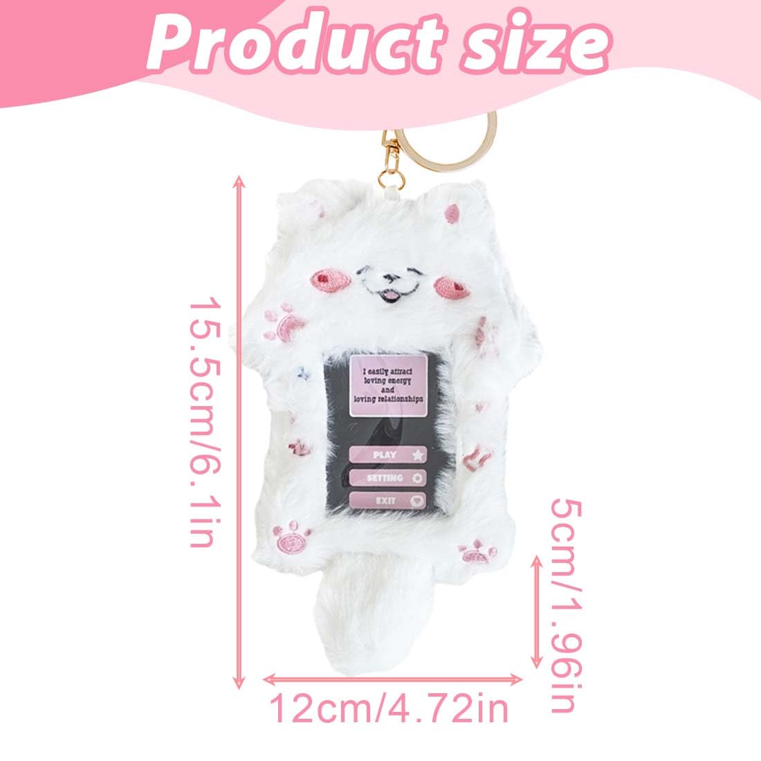 NHQZ NHQ Photocard Holder,Photo Keychain,Kpop Photocard Holder,Chiot en peluche Card Sleeves,Picture Frames,Top Loaders for Cards