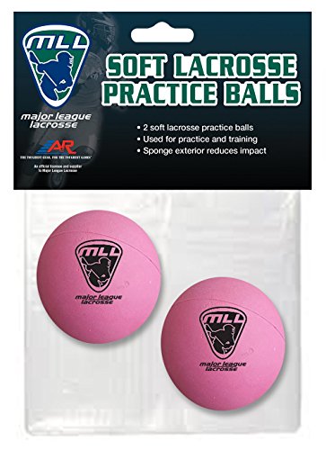 A&R Sports MLL Soft Lacrosse Practice Balls (Set of 2),Pink