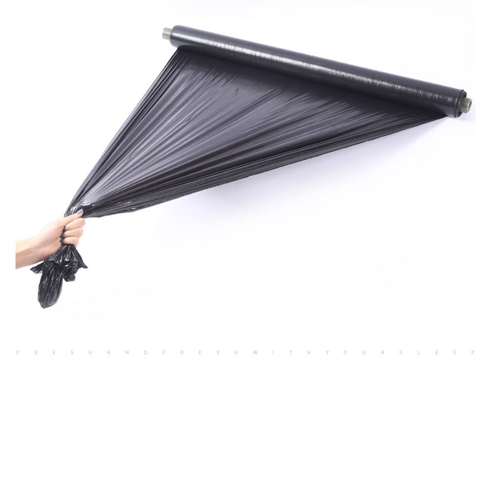 PE-Mulchmattenstoff, 2,5 Kg / 5,5 Kg Landwirtschaftliche Schwarze Mulchfolie Gewächshauspflanzung Schwarzer Kunststofffolie (Color : 5.5kg 0.8x610m)