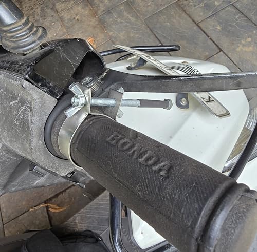 Image of Accelerator Controller for Scooter & Bike | Tool-Free Throttle Speed Limiter for Beginners | Scooty Accelerator Controller with Dual Wing Nut |Steel Bike Accelerator Controller with Rubber Gasket | Easy Install Safety Device