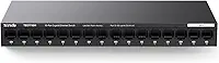 Tenda Switch Gigabit Teg1116M de 16 Portas, Switch Ethernet Não Gerenciável com Otimização de Tráfego, Plug & Play, Design Sem Ventoinhas e Em Metal, Proteção Vitalícia Limitada.