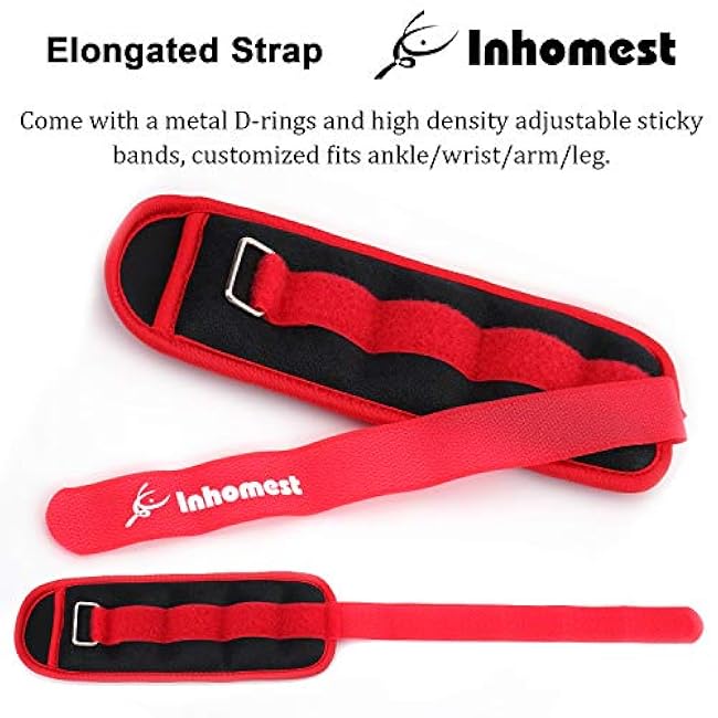 Ankle Weights, 0.5/1/1.5/2/3/4/5 LB 1 Pair Wrist Arm Leg Weights for Women Men Kids for Strength Training, Jogging, Gym Workout, Aerobics, Physical Therapy