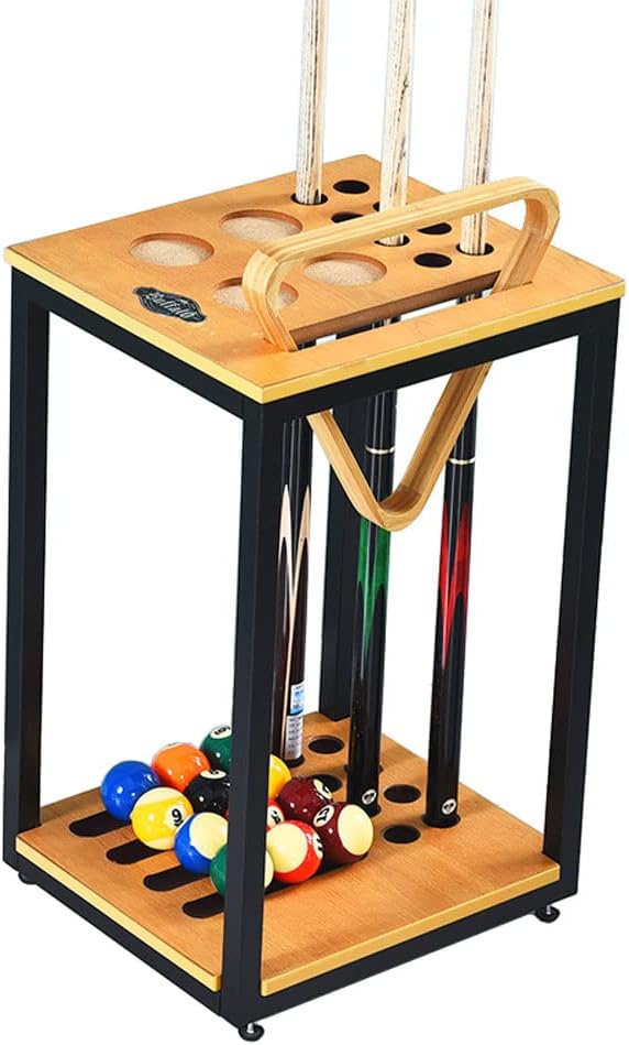 ビリヤードのキューラックのみ - 8プールキュー - ビリヤードスティックウォールラックプールキュービリヤードスティックとプールキュ