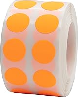 Vista 94 de Brown Natural Kraft 1/2" Inch Round Adhesive Labels 1,000 Color Coding Dot Stickers for Efficient Inventory Management, Crafting Projects, and