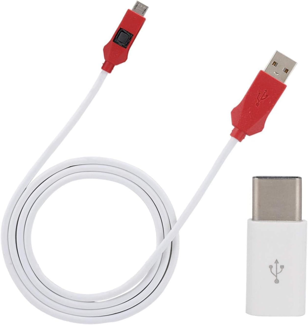 HERCHR EDL Deep Flash Cable Advanced 9008 Mode Deep Flash Cable 2-in-1 Deep Flash Engineering Cable with Type-C Adapter EDL Cable Service Cable forXiaomi forMIUI Open Port 9008 Flash Cable