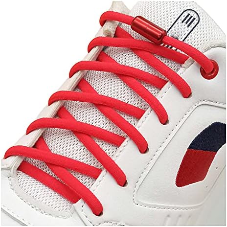 SIDOUEN Elastic No Tie Shoelaces with Metal Buckles Shoe Laces for KidsAdultsElderlyshoelaces apply to sneakers, board shoes, casual shoes, coconut shoes