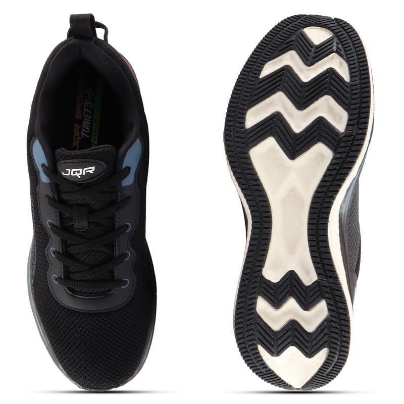 Image of JQR Rapid FIRE Sports Shoe for Men | Breathable Mesh | Shock Absorption | Nonslip | Lightweight & Comfortable | Stylish & Durable for Running, Gym, Walking, Jogging & Casual Use for Everyday Wear
